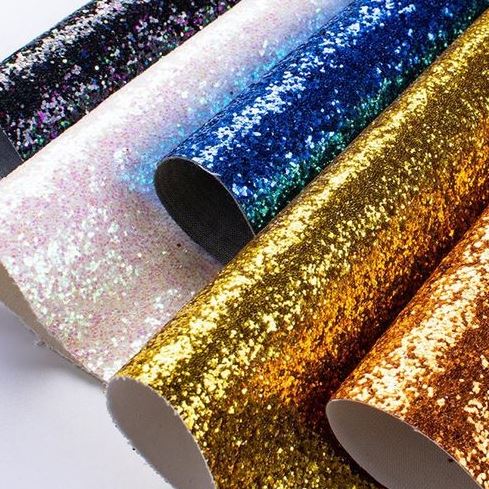 Cheap Pu Glitter Leather
