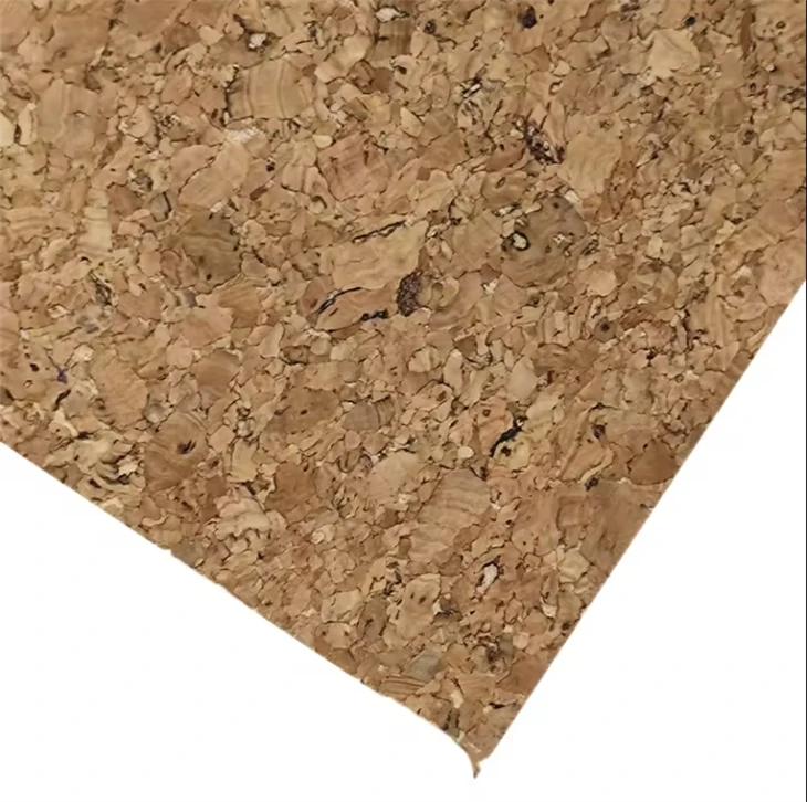 Portugal Wood Grain Colored Cork PU Leather PVC Fabric