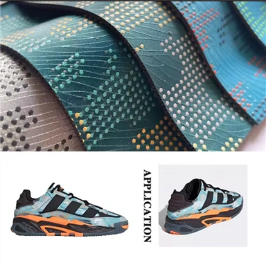 ShoeCrafts 만들기를 위한 돋을새김된 합성 PU 인조 가죽 직물 오로라 색깔 PU 가죽