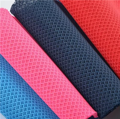 형광색 폴리에스터 자카드 3D 에어 스페이서 샌드위치 메시 원단 스포츠화 뱀프용