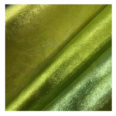 금속 필름 표면 시니 색상 다양한 PU 가죽