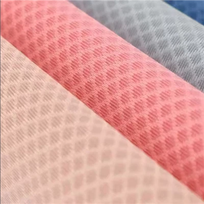 최신 인기 100% 폴리에스터 소프트 다이아몬드 디자인 에어 메시 3D 니트 스페이서 메시 원단 샌드위치 메시 원단